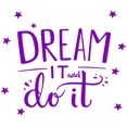 thumbnail image 2 of VWAQ Dream It and Do It Wall Decal Inspirational Wall Quote Sayings Motivational Classroom Wall Art Stickers Bedroom Decor, 2 of 2