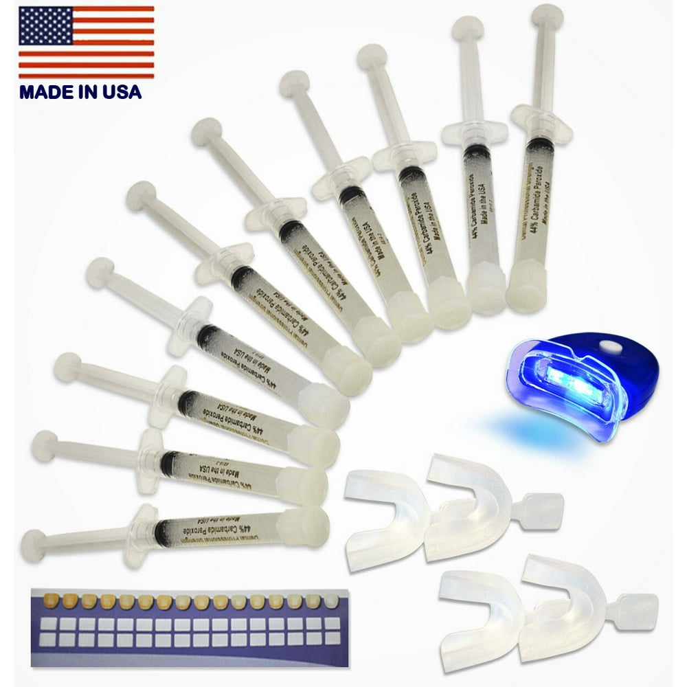 Teeth Whitening Gel Kit 44% Dental Bleaching Best Whitener 4 Trays