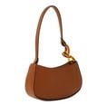 thumbnail image 3 of No Boundaries Women's Top Zip Shoulder Bag, Cognac, 3 of 5