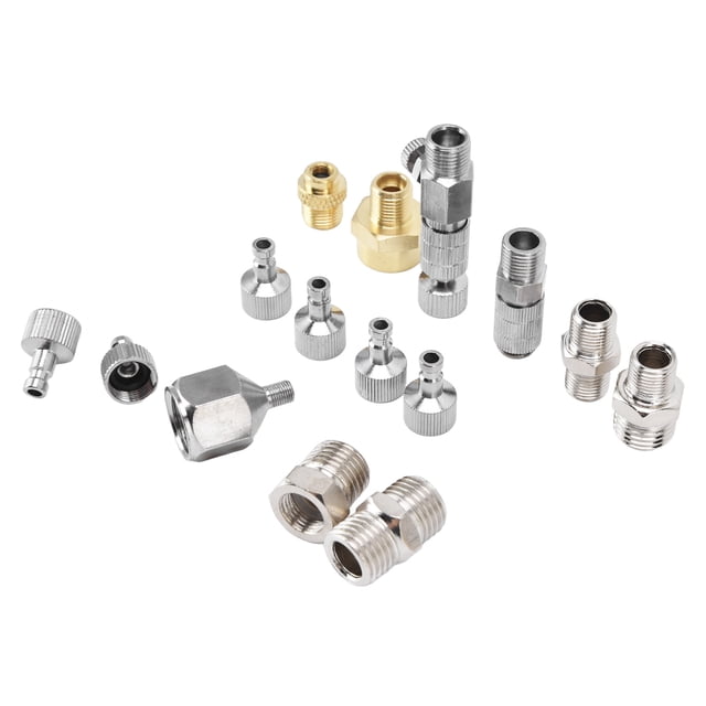 Airbrush Adapter Set,15PCS Airbrush Adapter Set Airbrush Quick Release Connector Set Stainless Steel Airbrush Adapter Kit Class Leading Features