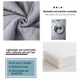 thumbnail image 5 of Qocolhg Solid Color Summer Cooler Quilt Twin Size - Cooling Blankets for Hot Sleepers, Skin-friendly Plain Printed Washed Cotton Summer Quilt, Bedding Soft Coverlet Quilts for Kids, 59x79 inch, Gray, 5 of 8