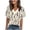 ☃268-Khaki, variant on Xuyuer Womens Tops Dressy Casual Puff Short Sleeve Shirts　Henley V-Neck Summer Tops Pleated T-Shirts Loose Fit Tunic Blouses