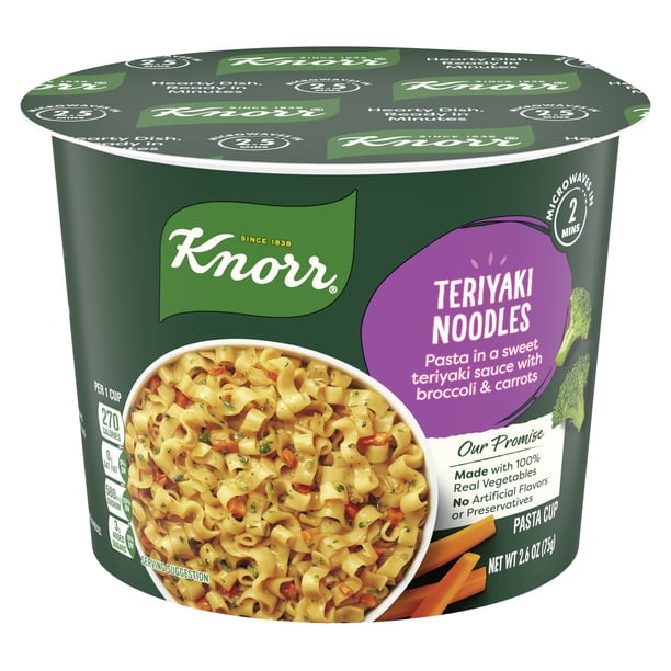 Knorr Pasta Sides Teriyaki Noodles Made with Real Vegetables, 2.6