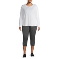 thumbnail image 5 of Terra & Sky Long Sleeve Pullover Relaxed Fit T-Shirt (Women's Plus) 1 Pack, 5 of 6