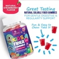 thumbnail image 6 of Fiber Gummies for Kids - Dietary Fiber 4g Per Serving - Daily Kids Fiber Gummy Supplement - Soluble Inulin Prebiotic Gummy for Digestive Health Support - Plant-Based Regularity Support - 60 Gummies, 6 of 10