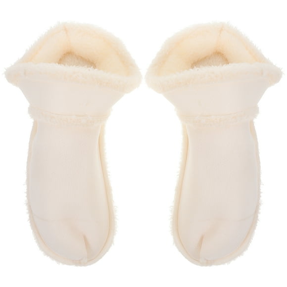 WORGEOUS 1 par de zapatillas con forro, forros de zapatos cálidos para invierno, plantillas de felpa gruesas, forros de zapatillas extraíbles