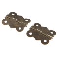 thumbnail image 4 of 12 x Pequeñas Bisagras de Mariposa de Bronce de Caja de Caja de Cigarros Bisagras de con Tornillos 33x41 mm BLESIY Mini bisagras, 4 of 8
