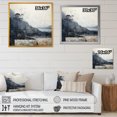 thumbnail image 4 of Designart "Minimalist Countryside In Black And White" Countryside Floater Framed Wall Art Living Room, 4 of 5