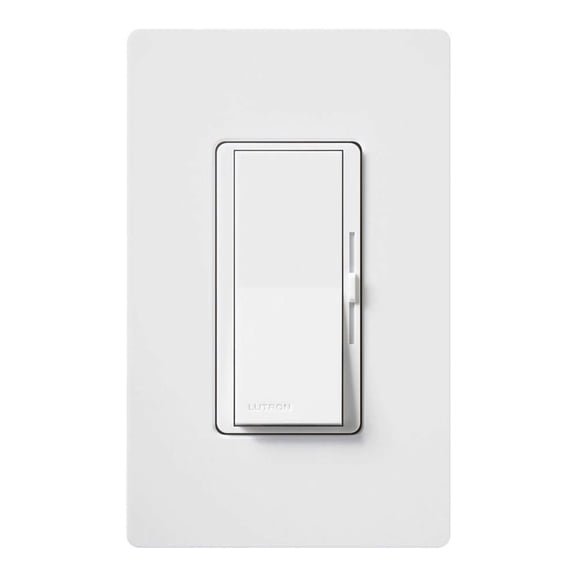 Lutron DVLV-10P-WH, Single Pole 1000 Watt Preset Magnetic Low Volt Light Dimmer, White