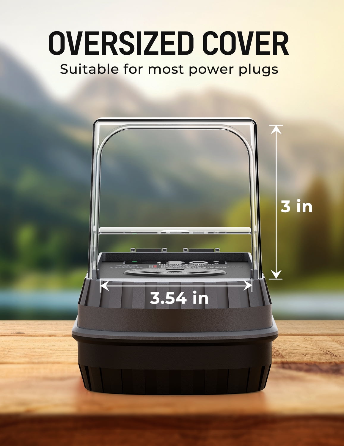 RV Surge Protector 30 Amp, 10,000J Smart 30 Amp RV Surge Protector with Auto Shutoff & Reset, RV Circuit Analyzer with LED Display, Voltage & Temperature Protection, IP67 Waterproof - Gray