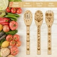 thumbnail image 4 of 6Pcs Dandelion Wooden Spoons Utensil Set Butterfly Bamboo Carving Kitchen Cooking Utensils Wooden Engraved Cooking Spatula Set for Kitchen Fun House Warming Gift DIY, 4 of 7
