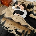 thumbnail image 4 of Castle Fairy Wildlife Deer 7-Piece Twin Bedding Sets for Teens,Woodland Animal Bedding Comforter Set,Rustic Vintage Breathable Sheet Sets,Lightweight Room Decor, 4 of 8