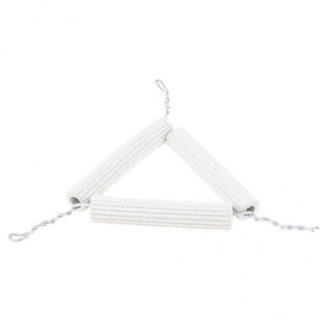 4xLab Pipeclay Triangle Apparatus Holder Con Tallos De Tubo De Arcilla 5,6 Cm 4 piezas