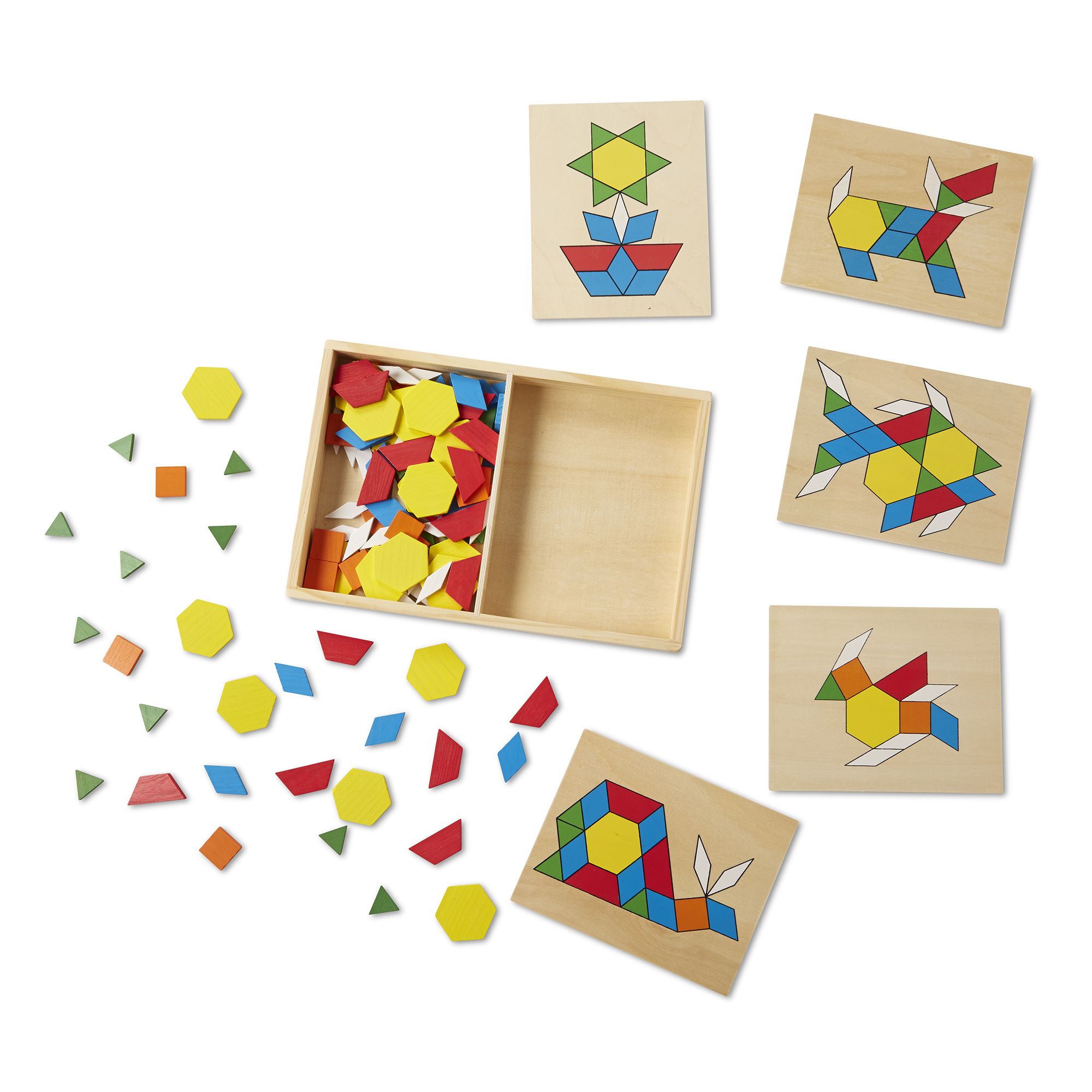 melissa & doug magnetic pattern blocks set