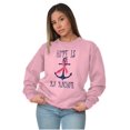 thumbnail image 4 of BCA Pink Ribbon Hope is An Anchor Women Crewneck Sweatshirt Brisco Brands 2X, 4 of 6
