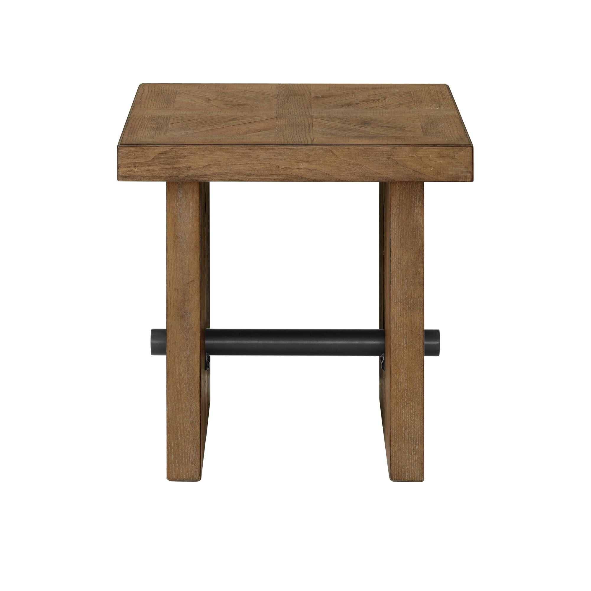 Intercon Furniture Landmark 24x24" Modern Wood End Table in Oak