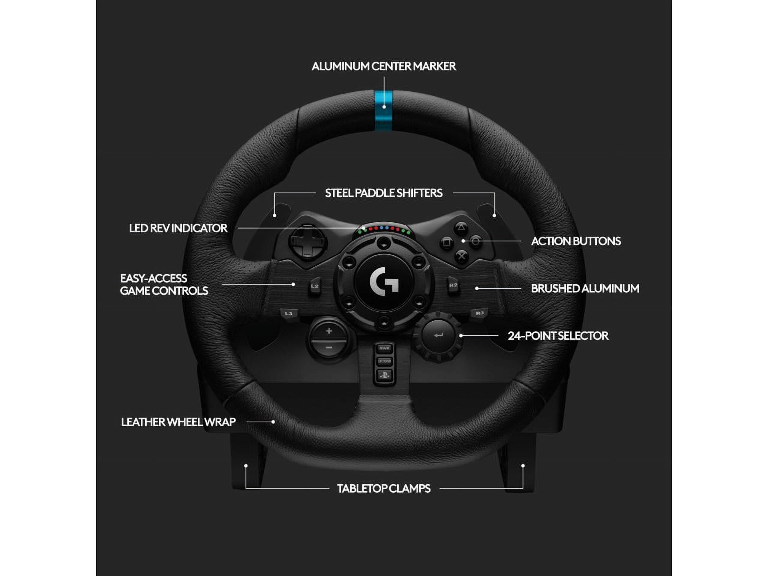 Logitech G923 Racing Wheel and Pedals for PS5, PS4 and PC Logitech G923 Racing Wheel and Pedals for PS5, PS4 and PC