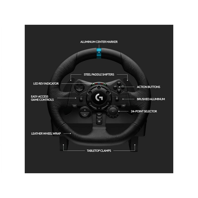 Logitech G923 Racing Wheel and Pedals for PS5, PS4 and PC