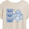 thumbnail image 3 of Disney - Lilo & Stitch - Sketched Faces of Stitch - Women's Oversized T-Shirt, 3 of 5
