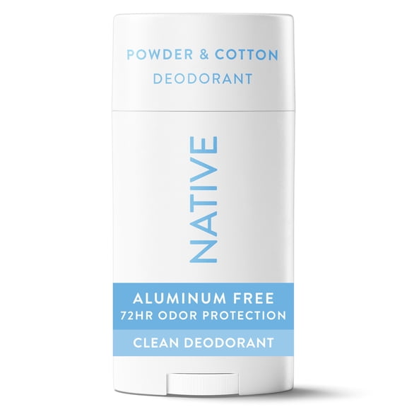 Native Deodorant for Women & Men, Aluminum Free, Powder & Cotton, 2.65 oz