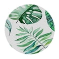 thumbnail image 4 of HAOXIT Palm Leaves Round Table Cove, Tropical Background, Elastic Edge, Suitable for Catering and Kitchen, Fit for Round Table 31-35, 4 of 8