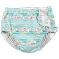 thumbnail image 3 of i Play (2 Pack) Girls Reusable Absorbent Baby Swim Diapers - Swimming Suit Bottom | No Other Diaper Necessary Light Aqua Sailboats and Light Pink 6 Months, 3 of 7
