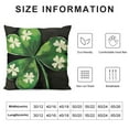 thumbnail image 5 of Shiartex St Patricks Day Pillow Covers  Watercolor Lucky Clover Pillow Cases Polka Dot Shamrock Spring Throw Pillows Farmhouse Decor For Living Room Bedroom Bed Cushion Outdoor Indoor, 5 of 5