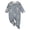 Grey, variant on Nwiuh Baby Sleep and Play Footed Pajamas One-piece Sleeper Jumpsuit Zip-front Pjs Organic Cotton for Baby Girls, Unisex (White, 0-3 Months)