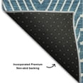 thumbnail image 5 of Addison Rugs Mayfield Premium Machine Washable Transitional Geometric Teal Rectangle Rug, 10' x 14', 5 of 6
