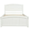 thumbnail image 4 of Topcobe Solid Wood Platform Beds with Headboard, Footboard and Wood Slat Support, White, 4 of 8