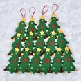 thumbnail image 6 of Sylvtty Christmas Tree Pendant Ornament with Lanyard 26 Letter Design Felt Fabric Holiday Xmas Tree Hanging Decoration, 6 of 7