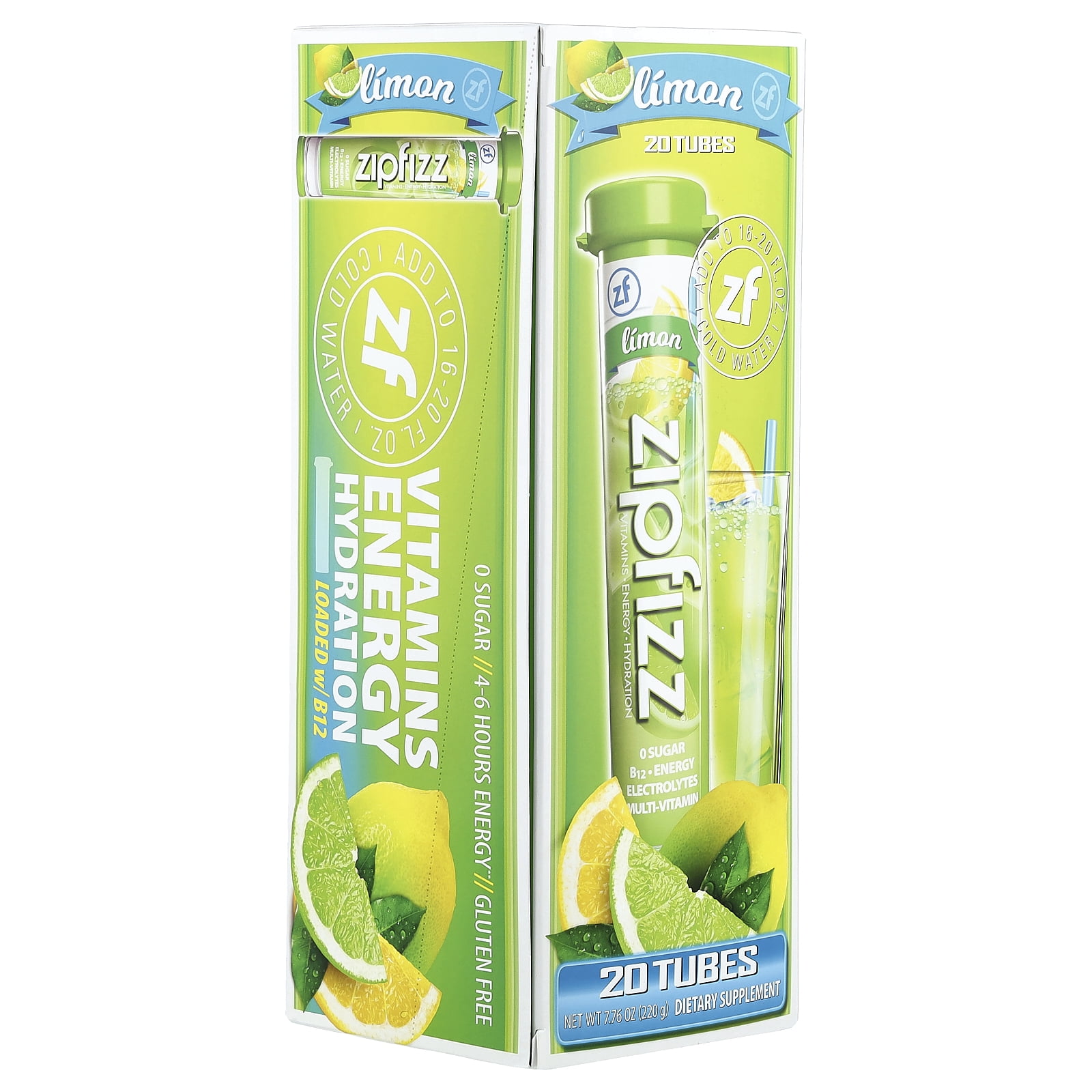 Zipfizz Healthy Energy Mix, Vitamin B12, Limited Edition, 20 Tubes