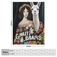 thumbnail image 4 of MDO Llama Blanket Super Cozy Soft Llama Animal Stuff Decor Throw Blanket Warm Plush Fluffy Just a Girl Who Loves Alpacas Lightweight Fleece Flannel Gifts Blankets for Kids Adults 50"x40", 4 of 6