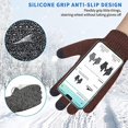 thumbnail image 4 of Knit Thermal Gloves, Wool Non-slip Touch Screen Gloves, 4 of 5