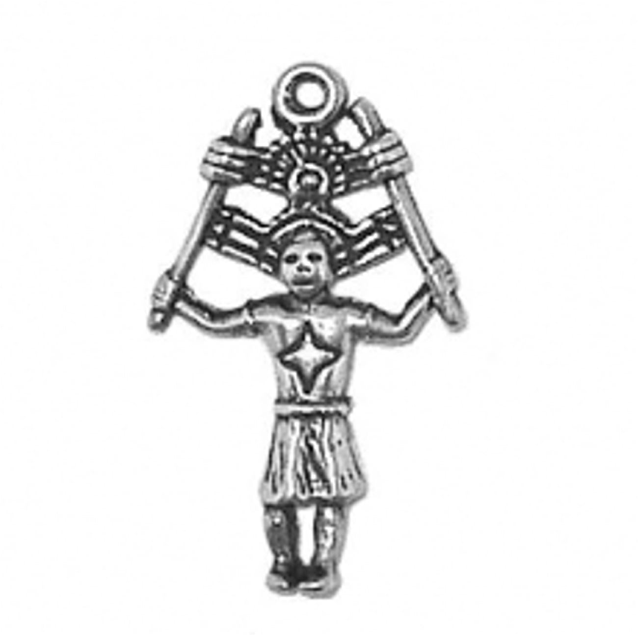 3D BUTTERFLY KACHINA Native American Indian doll Charm Pendant STERLING SILVER