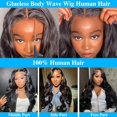 thumbnail image 4 of Peluca QUANDIAN Wear and Go, cabello humano sin pegamento, 180% de densidad, 4 of 6