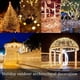 thumbnail image 4 of Guirnalda de luces LED solares para exteriores, lámpara de festón, decoración de jardín, Navidad, impermeable, 42M400Leds, 4 of 4