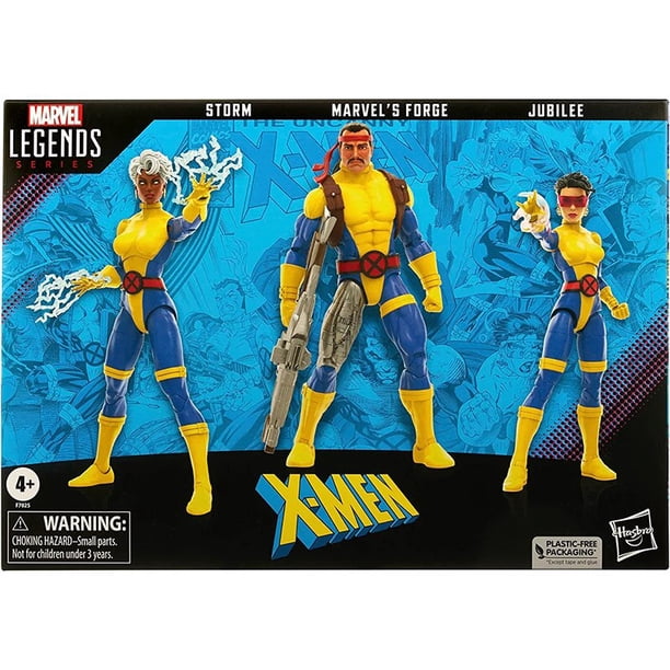 100 % original de la serie Marvel Legends Forge Storm & Jubileo x-men 60 aniversario figura de acción modelo coleccionable juguete para regalo Gao Jinjia LED