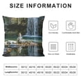 thumbnail image 5 of Orinice Waterfall Rocks Reflection Graphic Decorative Cushion Throw Pillow Cover for Home, Sofa, Car, Bedroom, 1PC 12x12in, 5 of 5