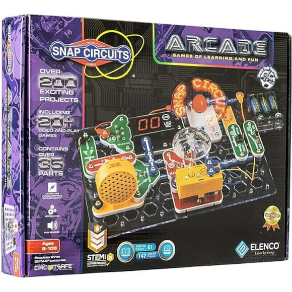 Snap Circuits 鈥淎rcade鈥? Electronics Exploration Kit, Stem Activities for Ages 8+, Multicolor (SCA-200)