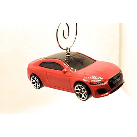Audi RS 5 Coupe Christmas Ornament 1:64 Black Red