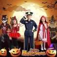 thumbnail image 7 of Marendyee Police Costume For Kids Cop Uniform Pretend Play for Boys With Hat & Accessories Dress Up Career Day Halloween Toddler 6T 5-6Yreas, 7 of 7