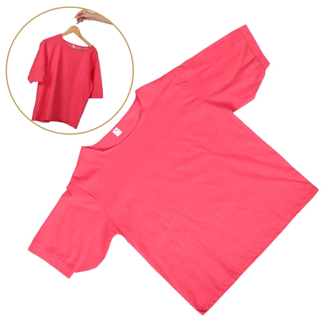 TABLETREANDS Blusa Rosa Plus Size Manga Corta Mujer Y