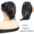 thumbnail image 2 of Extensions de Cheveux en Queue de Cheval avec Pince à Griffes Synthétiques Chignon Droit, 2 of 7