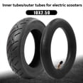 thumbnail image 4 of 10x2.5 Inch Tire Inner Tube Set 2.50 Pneumatic Tyre Inner Tube 45° Valve for 10inch Electric Scooter,1 *Tire+1* Inner Tube,Black, 4 of 8