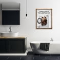 thumbnail image 2 of Stupell Industries Bear Naked Funny Laundry Quotes and Sayings Painting Brown Floater Framed Canvas Art Print Wall Art, 25 x 31, 2 of 9