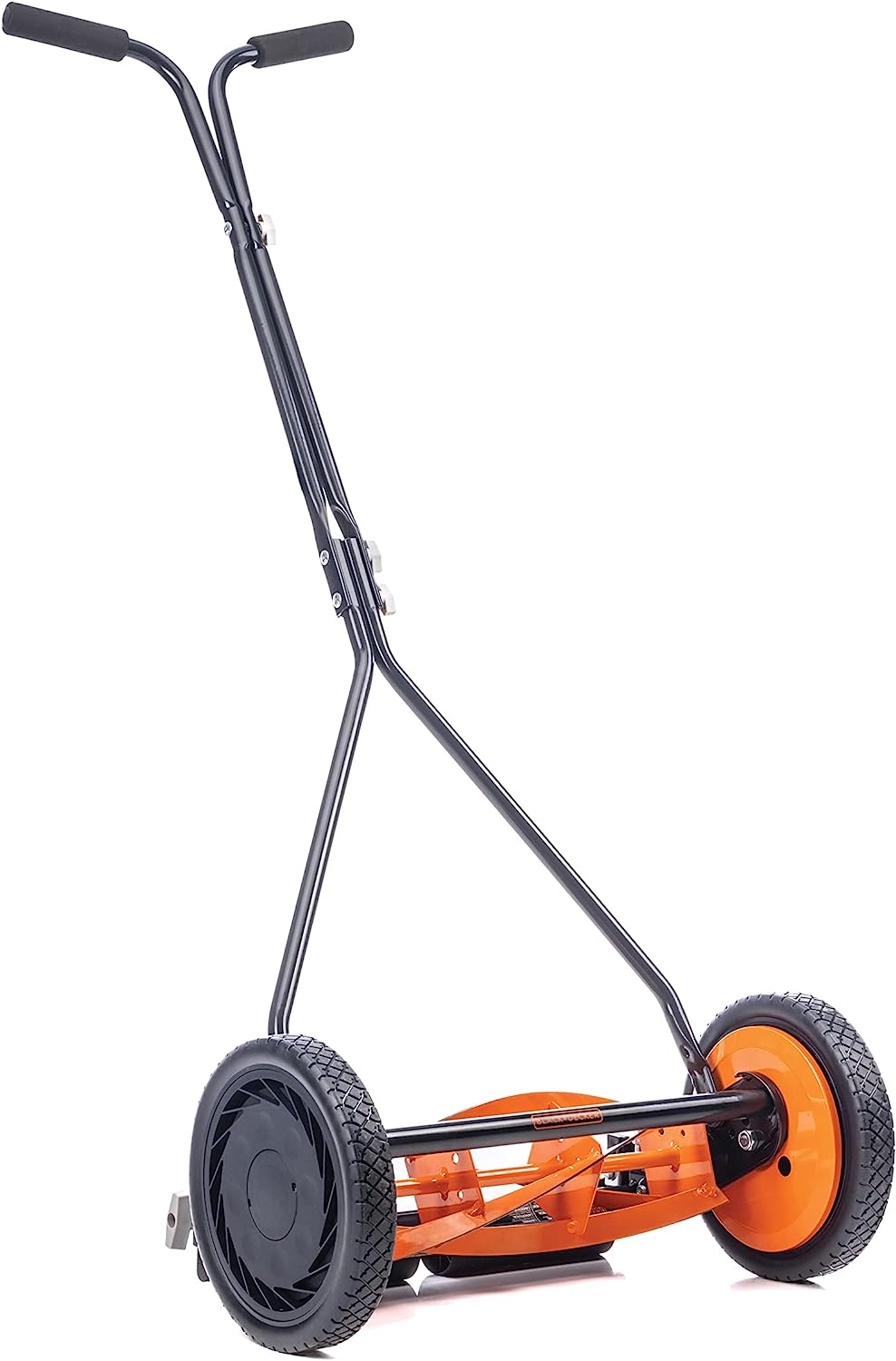 16Inch 4Blade Push Reel Lawn Mower Orange