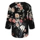 thumbnail image 5 of Fiudx Liquidación de Ofertas Flash Blusa Holgada con Estampado de Pascua y Cuello En V Retro de Manga Tres Cuartos a La Moda para Mujer, 5 of 5