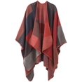 thumbnail image 1 of Poncho Cape Ouvert pour Femmes Air-Color Block, 1 of 4