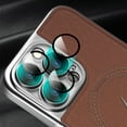 thumbnail image 5 of ELEHOLD for iPhone 13 Pro Leather Magnetic Case Compatible with Mag Safe All-inclusive Lens Protection Matte Metal Bumper Frame Slim Fit Lightweight Anti-Scratch Protective Case,Winered, 5 of 9
